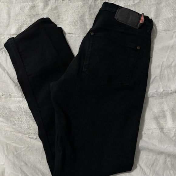 Acne Studios Straight Bla Konst Floragatan Black Jeans 31 X 30